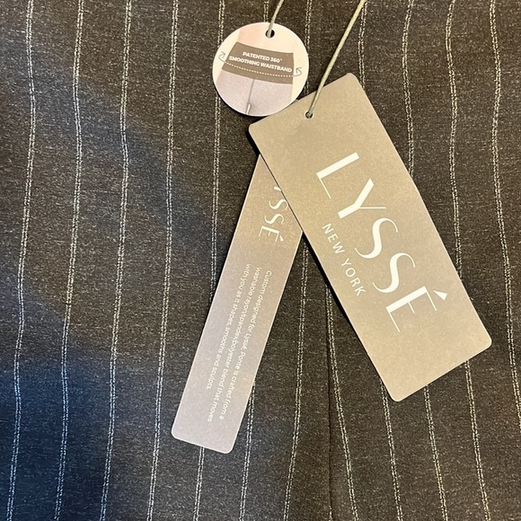 NWT- Lysse Ponte Pin Stripe High Waist Pants Wrinkle Resistant Waist Shaping - Picture 15 of 16